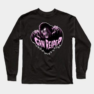 Grim Reaper Pink Long Sleeve T-Shirt